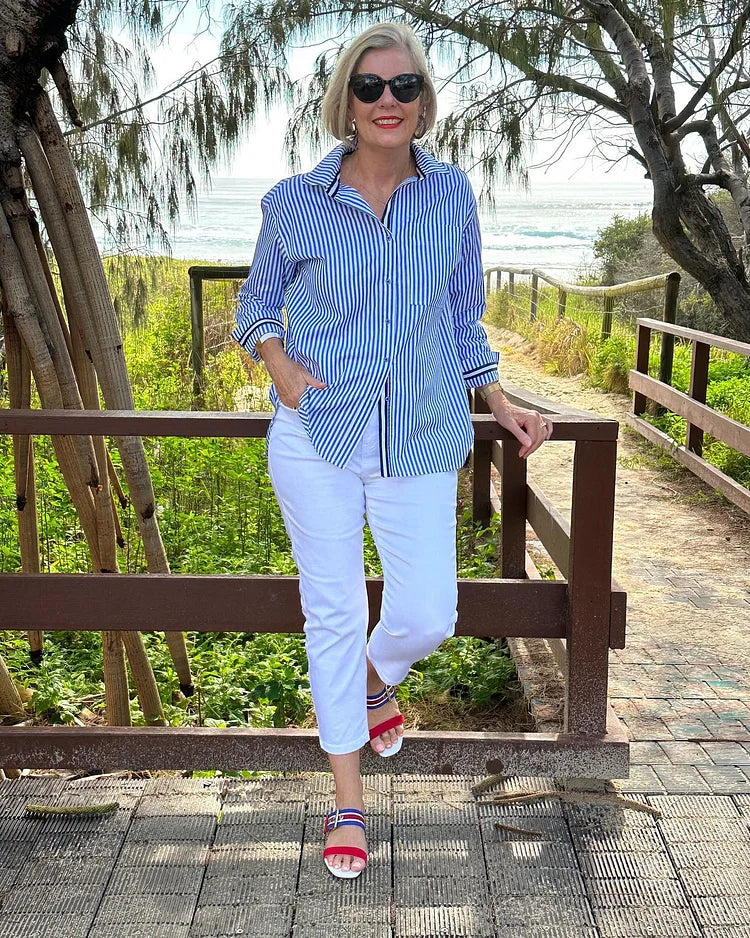 Ellen – sunlit rhythm shirt