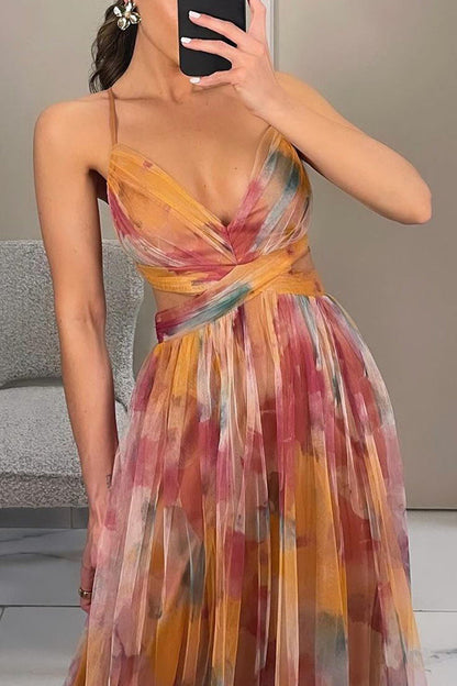 FROSTINE - LONG FLORAL DRESS