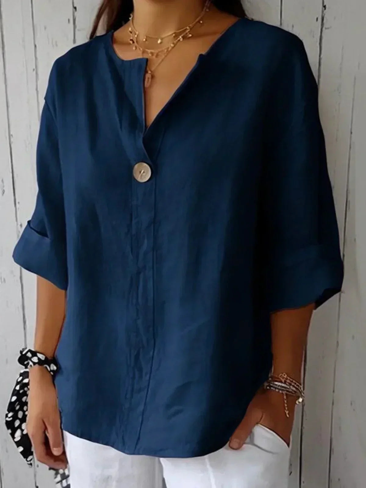 Jessa – soft grace v-neck blouse