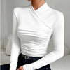 Jane – timeless wrap neckline top