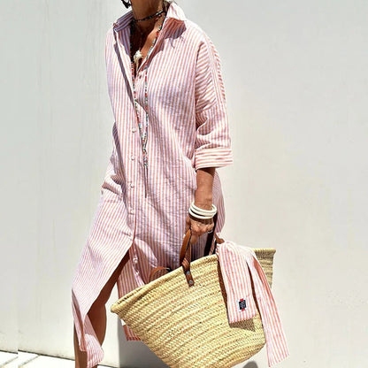 Armelle – sunlit stripes summer dress ( Almost sold out )