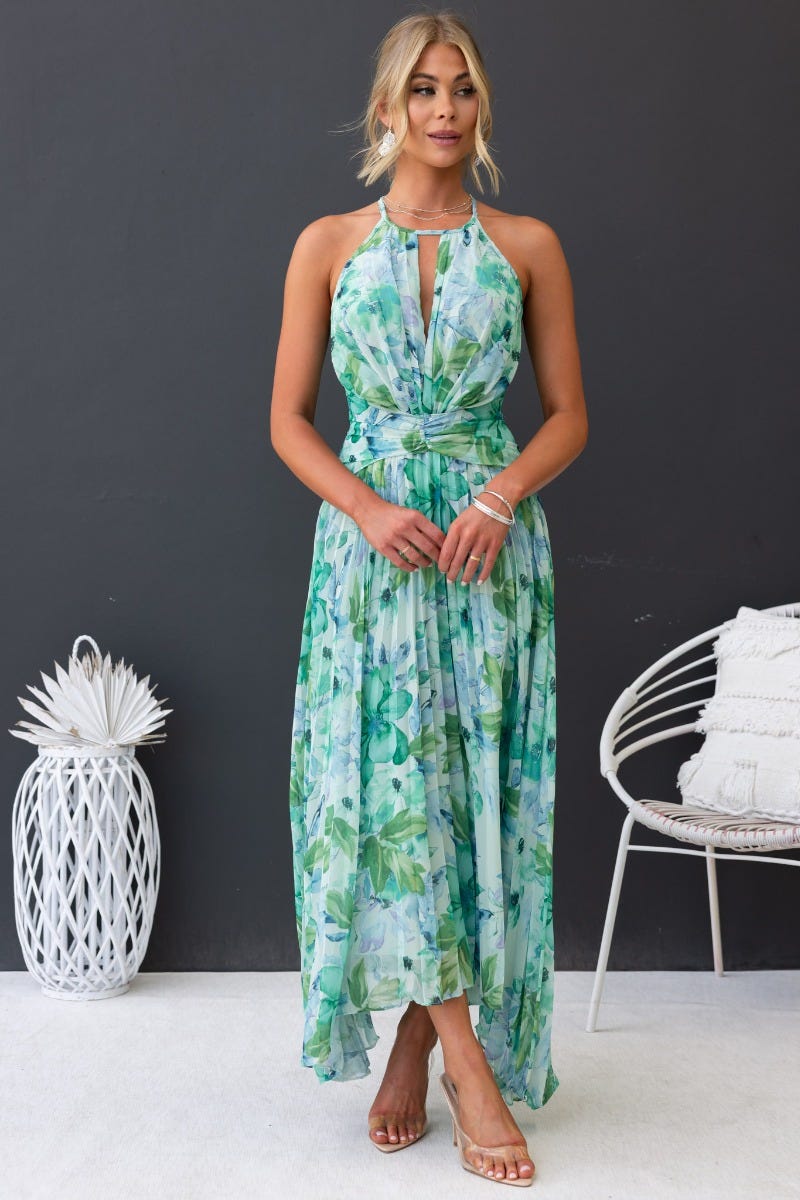 MAVIS - LONG FLORAL DRESS