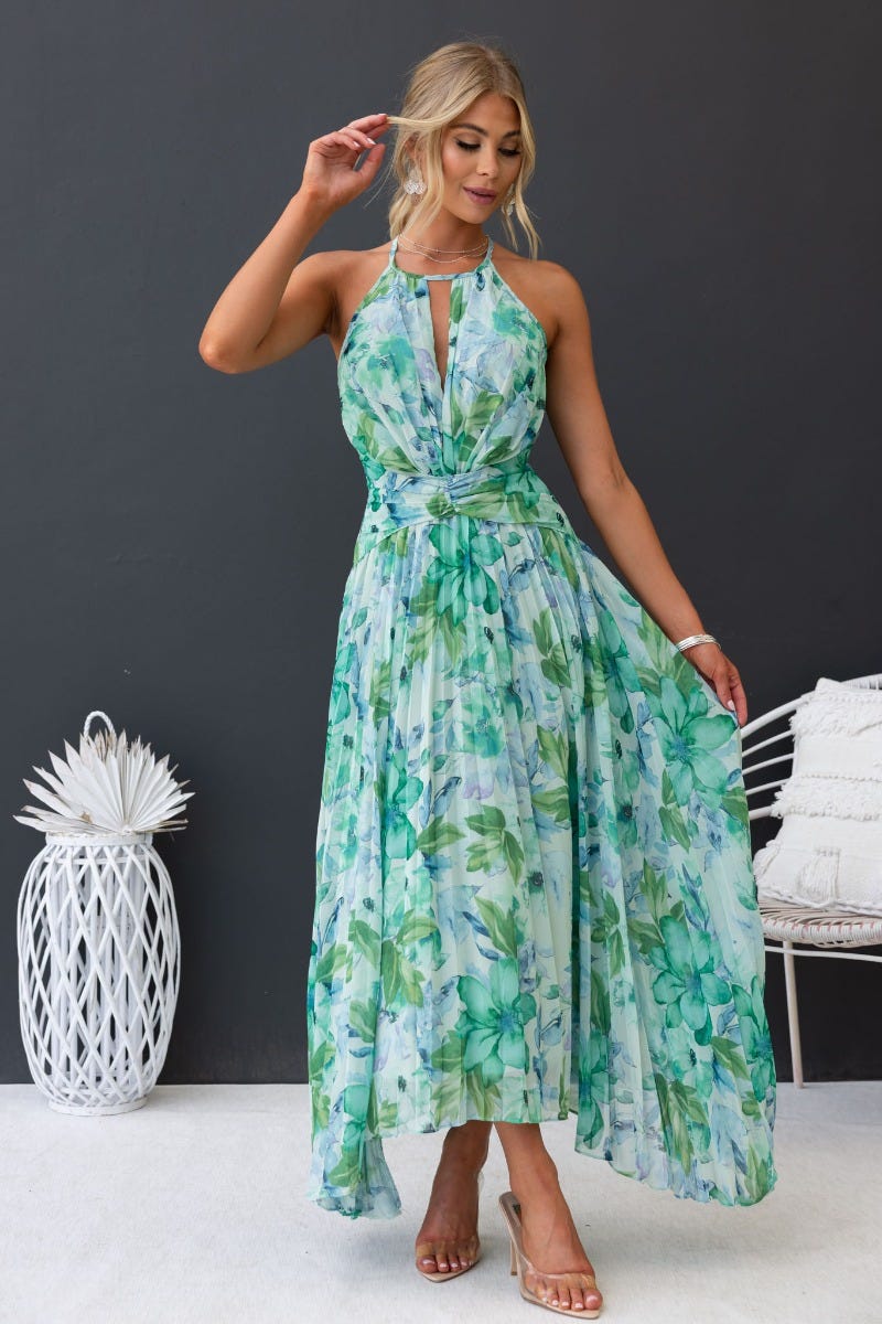 MAVIS - LONG FLORAL DRESS