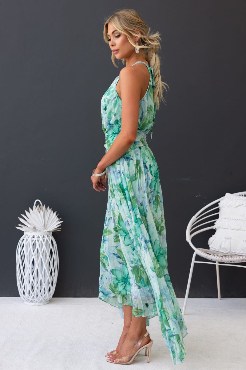 MAVIS - LONG FLORAL DRESS