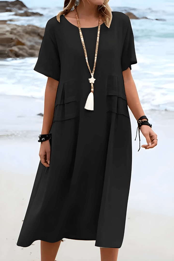 Aria – sun-kissed linen breeze dress
