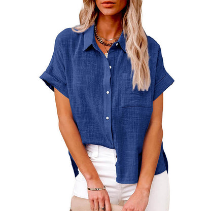 Adelene – ivory grace button blouse