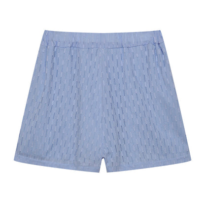 ELIZABETH - EFFORTLESSLY CHIC BREEZY SHIRT AND SHORTS ENSEMBLE