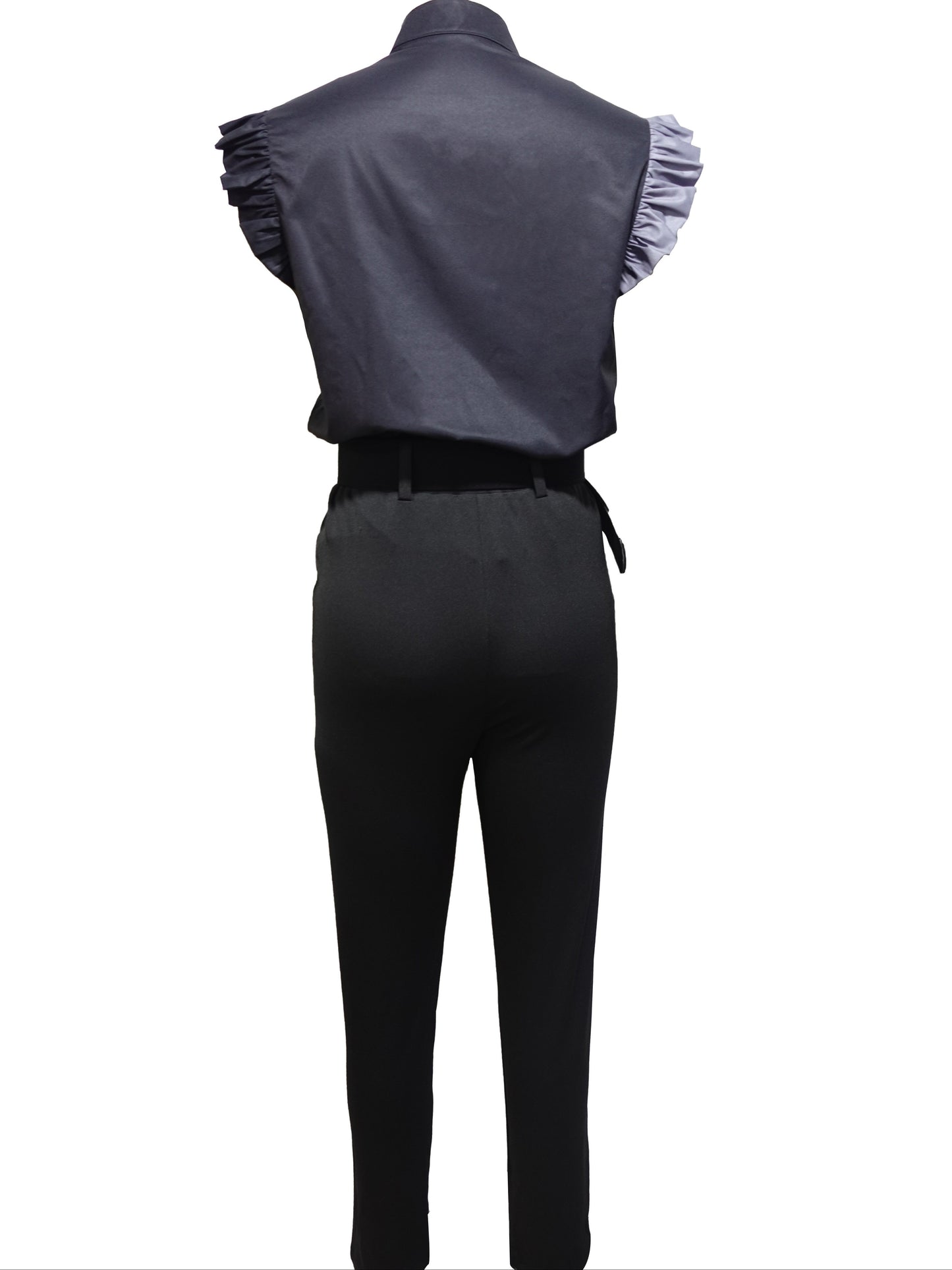FLORABEL - CHIC RUFFLE-SLEEVE ENSEMBLE