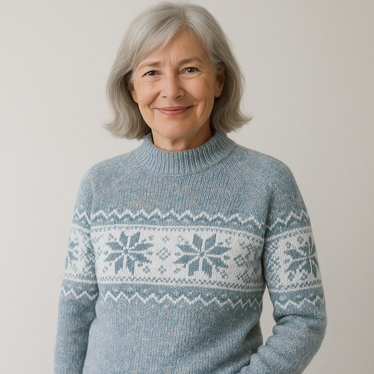 Elegant Winter Sweater – Amber Edition