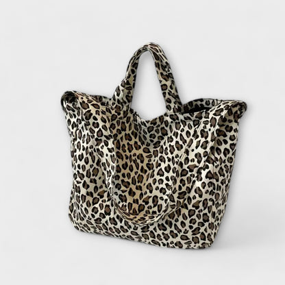 STYLISH LEOPARD -PRINT TOTE