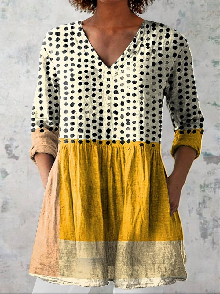 Radiant Reverie – watercolor bloom flowy dress