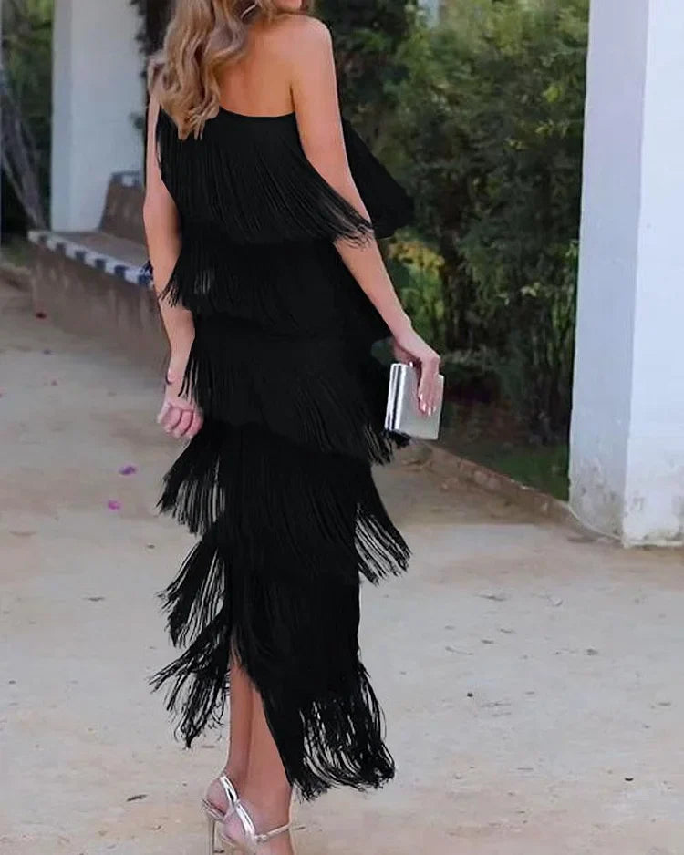 PRISCILLA - ELEGANT OFF-SHOULDER DRESS