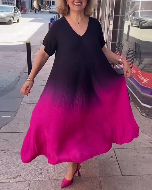 Joanna – soft pleats day dress