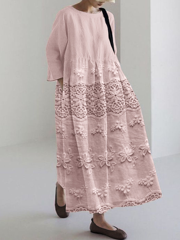 Thalina – moonlit lace garden dress