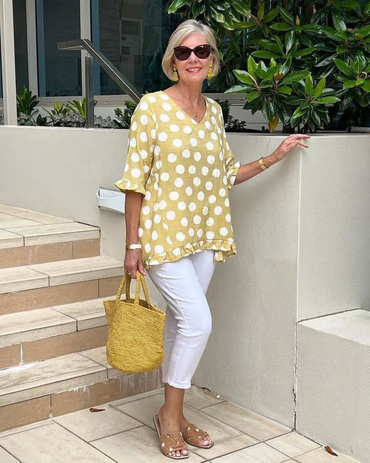 Chloe – soft allure v-neck blouse
