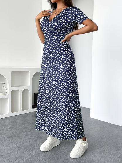 LUCIA - ELEGANT FLORAL KNIT DRESS