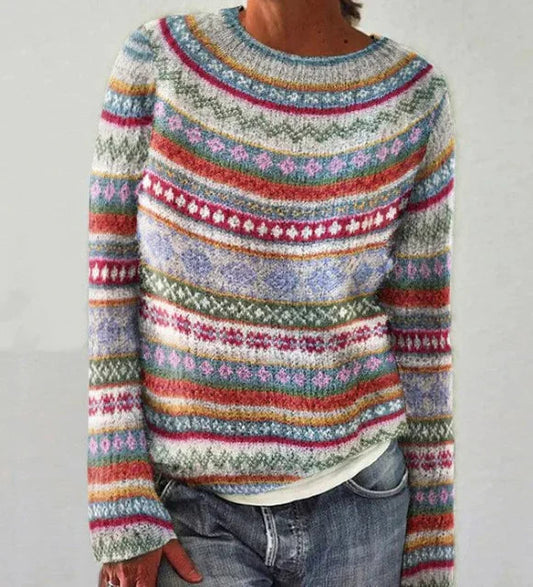 LARA - RETRO AUTUMN SWEATER FOR STYLE AND WARMTH