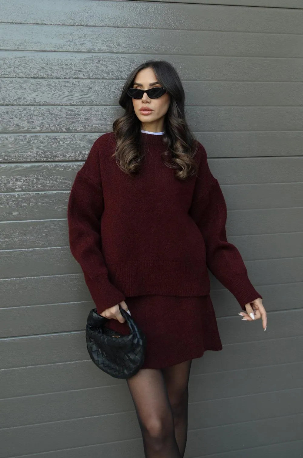 THE MAYE - KNIT SUIT (TOP + SKIRT)