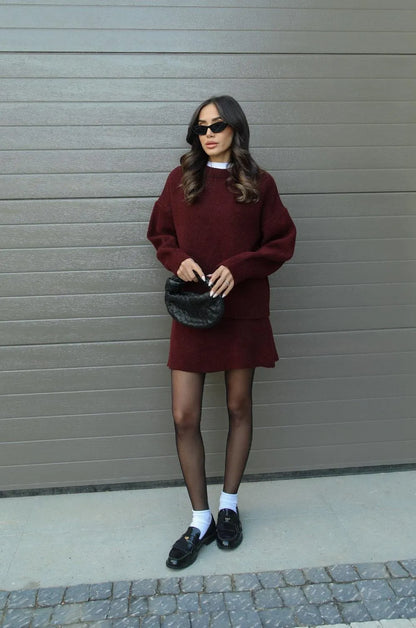THE MAYE - KNIT SUIT (TOP + SKIRT)