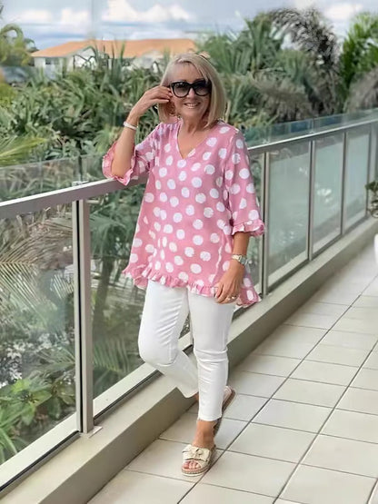 Chloe – soft allure v-neck blouse