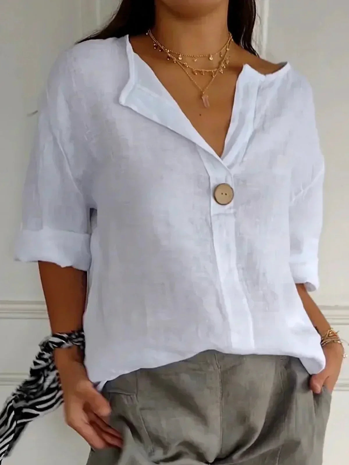 Jessa – soft grace v-neck blouse