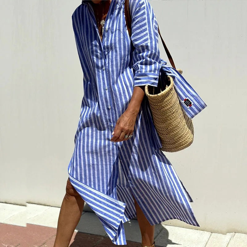 Armelle – sunlit stripes summer dress ( Almost sold out )