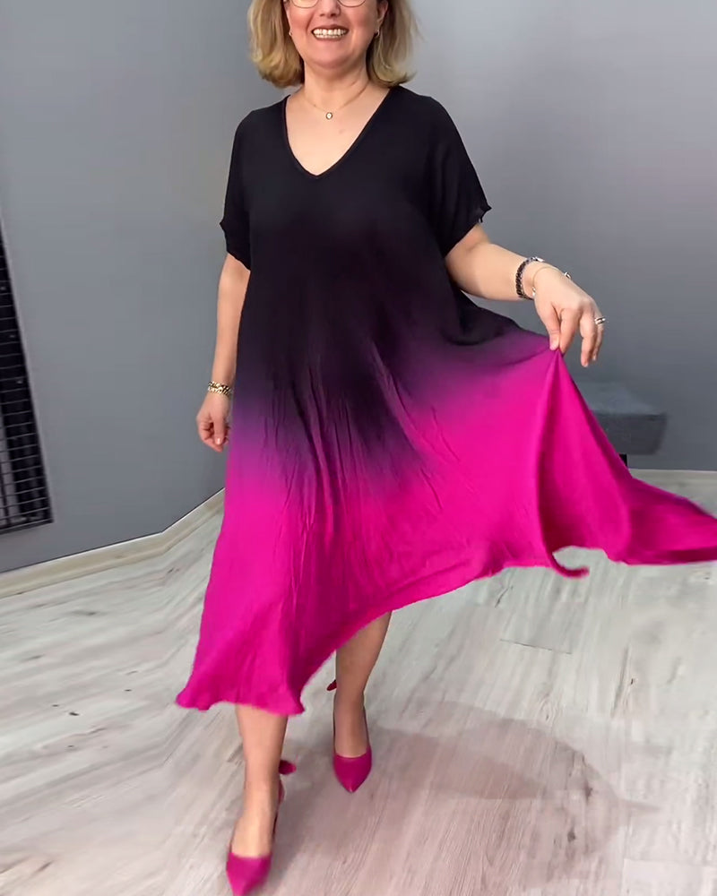 Joanna – soft pleats day dress