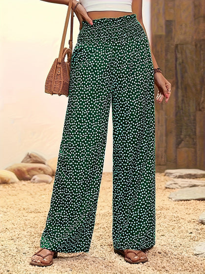 MIRA - ALLOVER PRINT WIDE-LEG PANTS