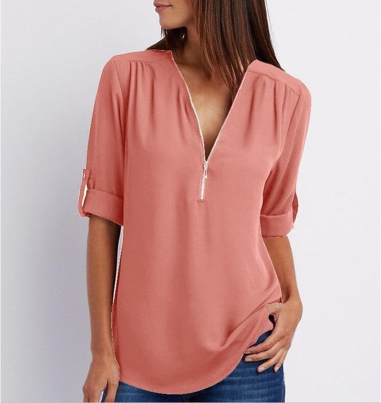 Lizzy – midnight gloss zip top