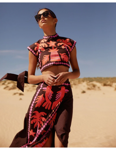 Katia – sunlit bloom top & skirt set