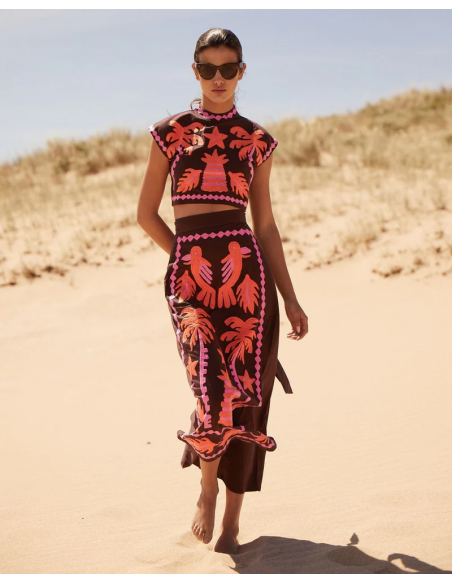 Katia – sunlit bloom top & skirt set