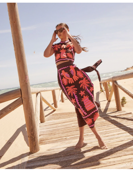 Katia – sunlit bloom top & skirt set