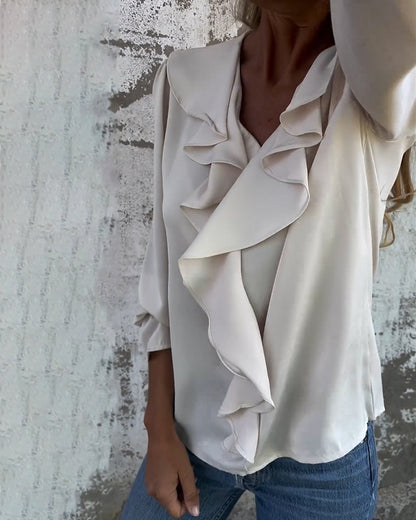 Genessa – petal breeze ruffle top