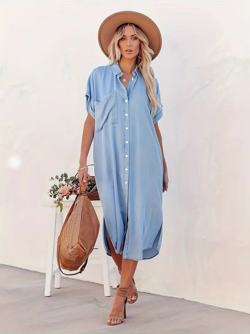 BÉATRICE - SHIRT DRESS WITH POCKETS