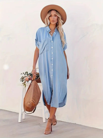 BÉATRICE - SHIRT DRESS WITH POCKETS