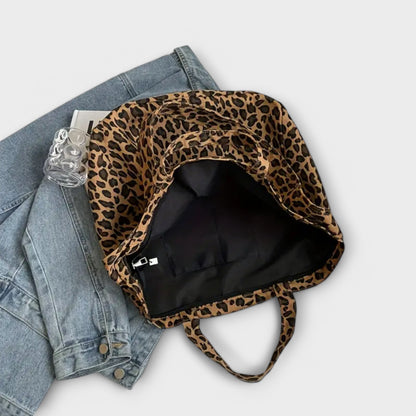 STYLISH LEOPARD -PRINT TOTE