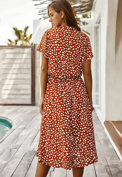 EDITH - ELEGANT V-NECK DRESS