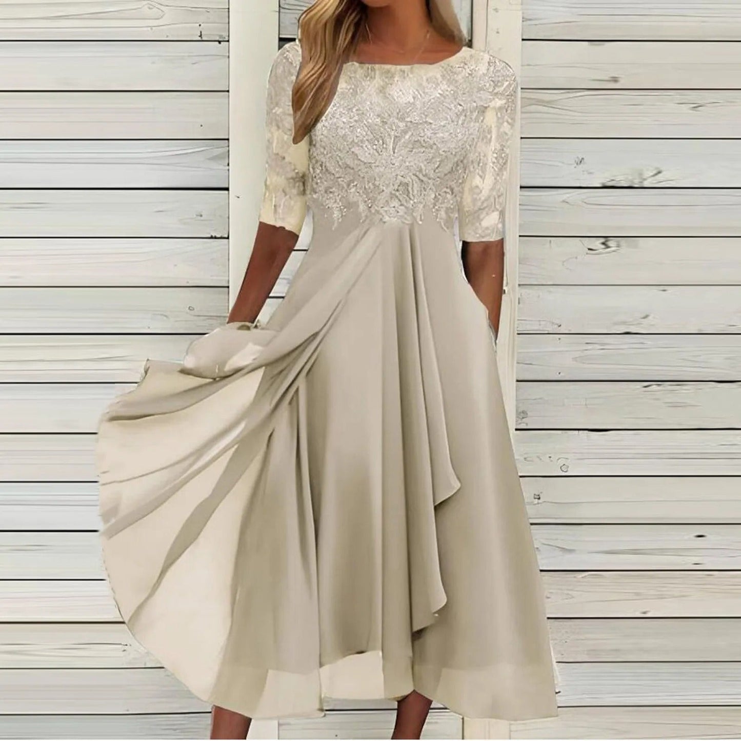 VICTORIA - ELEGANT DRESS WITH LACE