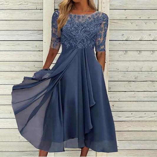 VICTORIA - ELEGANT DRESS WITH LACE