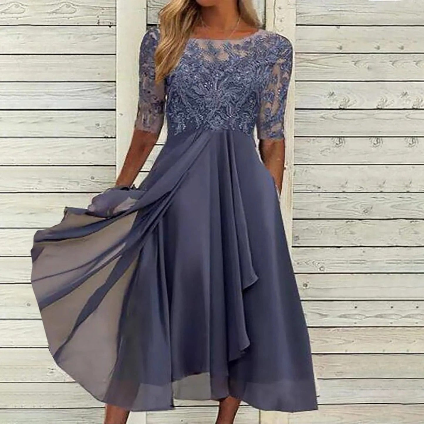 VICTORIA - ELEGANT DRESS WITH LACE