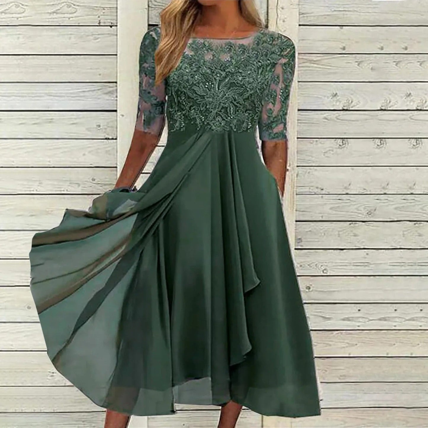 VICTORIA - ELEGANT DRESS WITH LACE