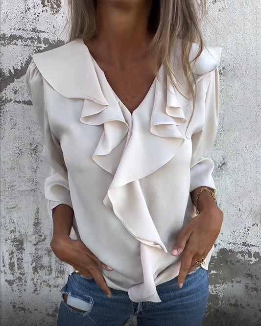 Genessa – petal breeze ruffle top
