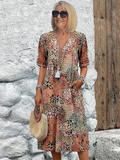 Dania – effortless charm midi with hidden pockets