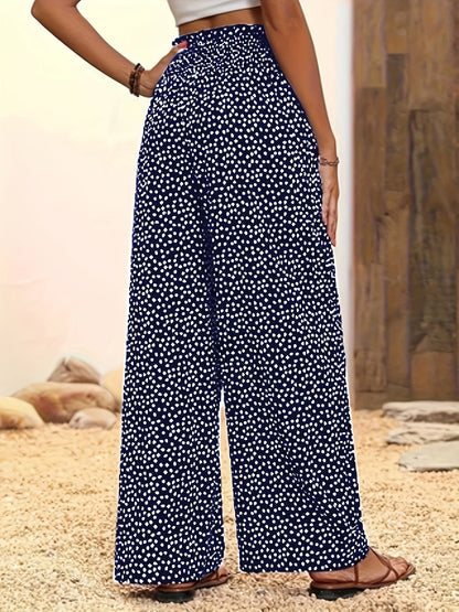 MIRA - ALLOVER PRINT WIDE-LEG PANTS