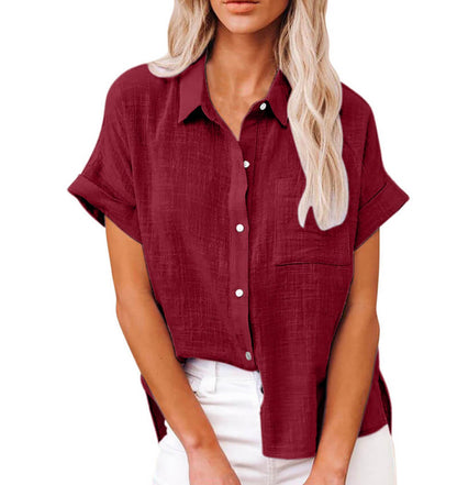 Adelene – ivory grace button blouse