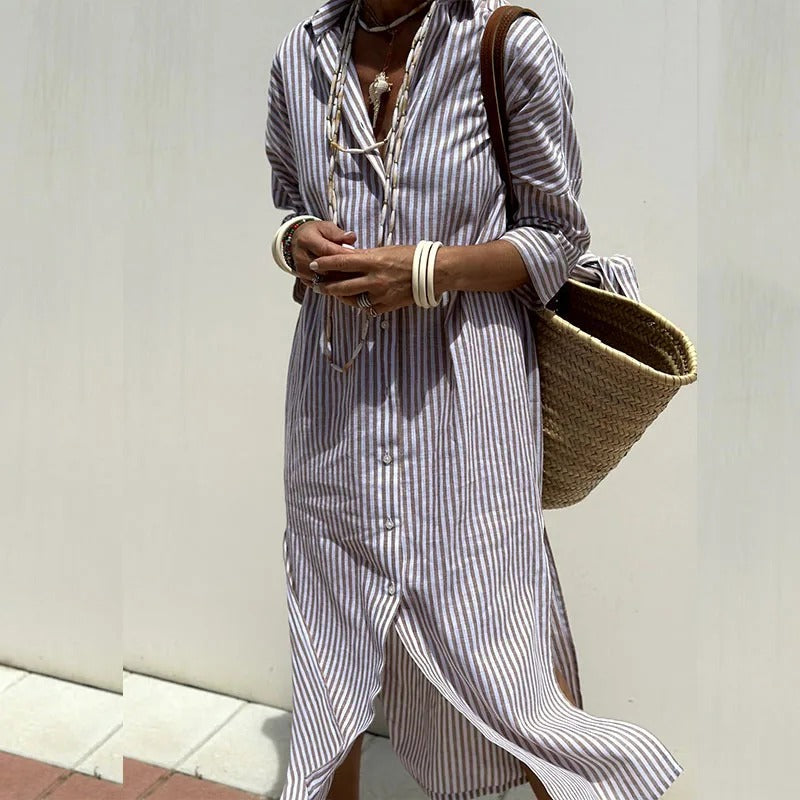 Armelle – sunlit stripes summer dress ( Almost sold out )