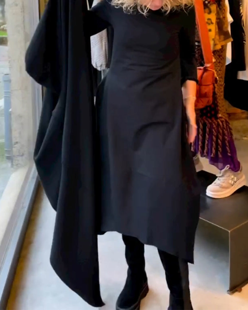 CLARA - ELEGANT MIDI DRESS WITH POCKETS