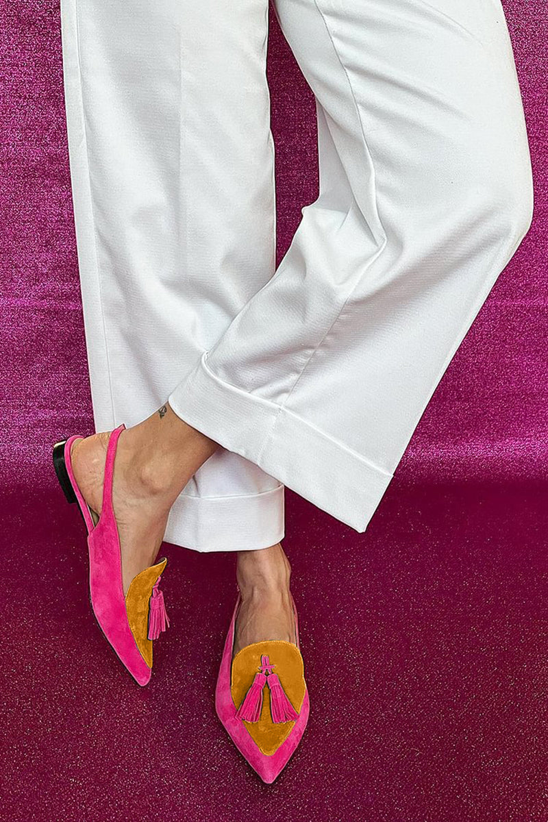 Elviera – patchwork elegance on a whisper-thin heel
