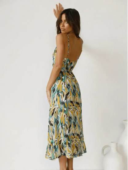 CHIARA - COLORFUL MIDI DRESS