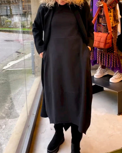 CLARA - ELEGANT MIDI DRESS WITH POCKETS